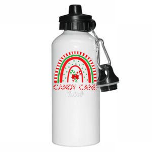 Candy Cane Crew Rainbow Candy Christmas Aluminum Water Bottle