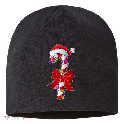 Cute Christmas Candy Cane Sustainable Beanie