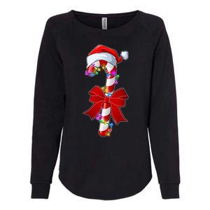 Cute Christmas Candy Cane Womens California Wash Sweatshirt