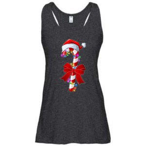 Cute Christmas Candy Cane Ladies Essential Flowy Tank