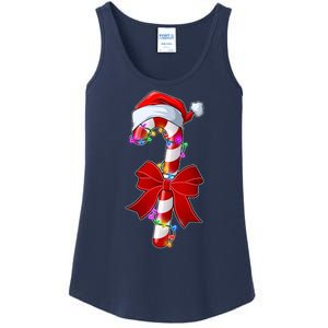 Cute Christmas Candy Cane Ladies Essential Tank