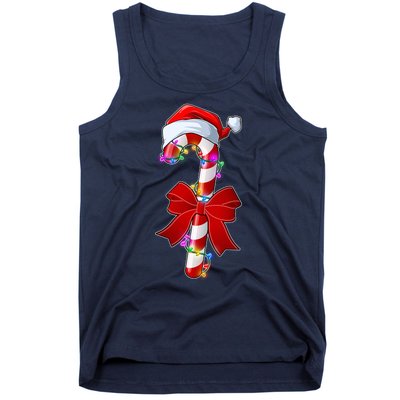 Cute Christmas Candy Cane Tank Top