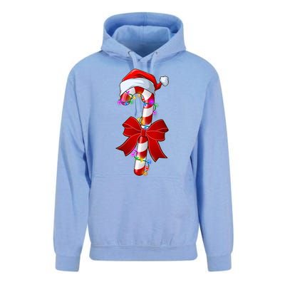 Cute Christmas Candy Cane Unisex Surf Hoodie