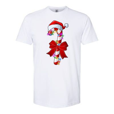 Cute Christmas Candy Cane Softstyle CVC T-Shirt