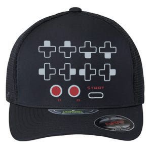 Cheat Code Contra Password Retro Game Gamer Gaming Flexfit Unipanel Trucker Cap