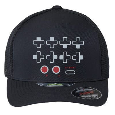 Cheat Code Contra Password Retro Game Gamer Gaming Flexfit Unipanel Trucker Cap