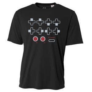 Cheat Code Contra Password Retro Game Gamer Gaming Cooling Performance Crew T-Shirt