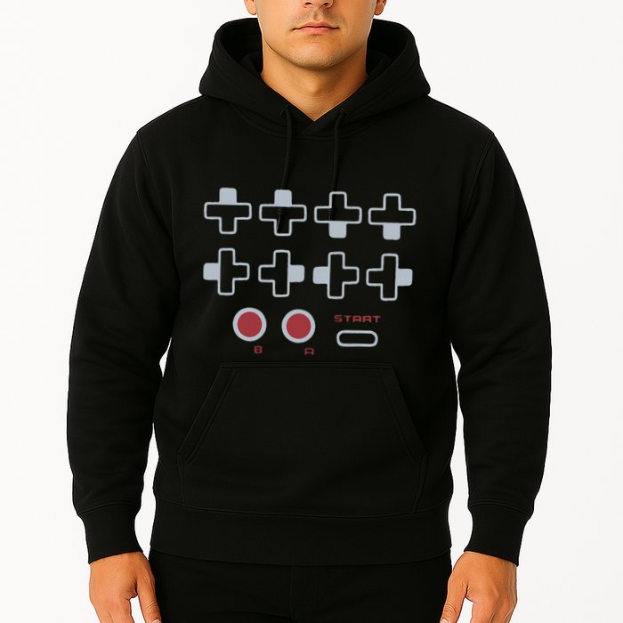 Cheat Code Contra Password Retro Game Gamer Gaming Hoodie