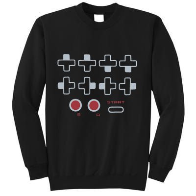 Cheat Code Contra Password Retro Game Gamer Gaming Sweatshirt