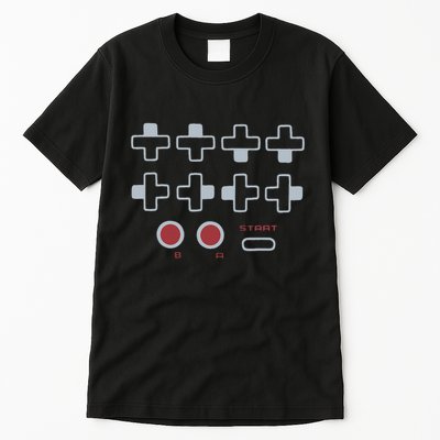 Cheat Code Contra Password Retro Game Gamer Gaming Tall T-Shirt