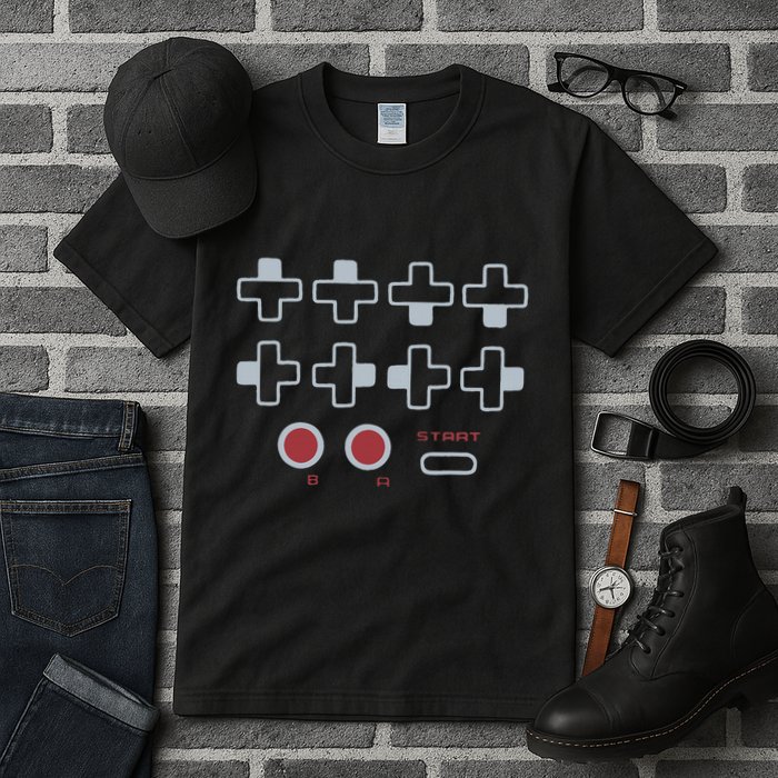 Cheat Code Contra Password Retro Game Gamer Gaming Tall T-Shirt