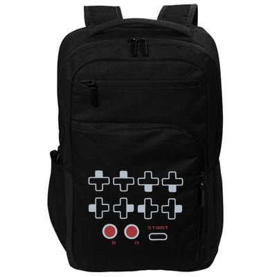 Cheat Code Contra Password Retro Game Gamer Gaming Impact Tech Backpack