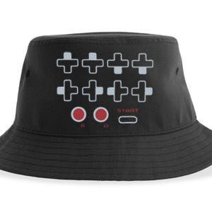 Cheat Code Contra Password Retro Game Gamer Gaming Sustainable Bucket Hat