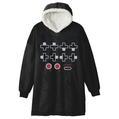Cheat Code Contra Password Retro Game Gamer Gaming Hooded Wearable Blanket