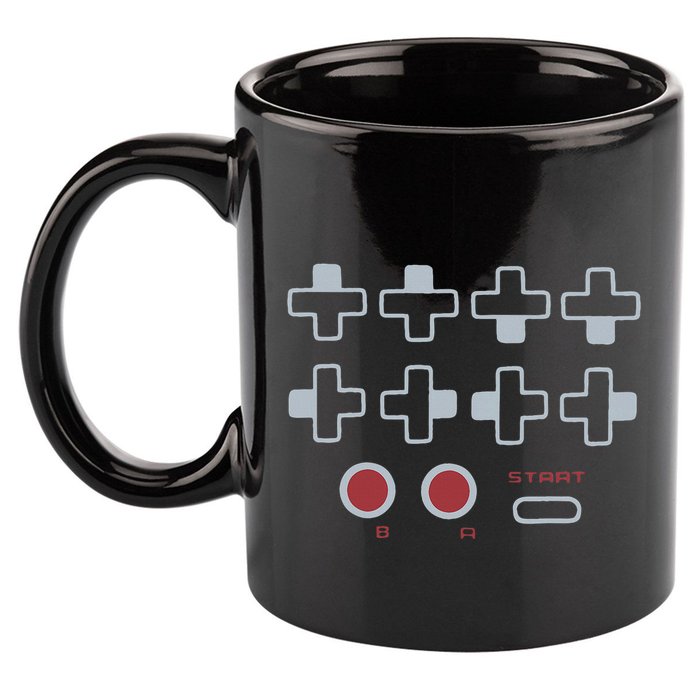 Cheat Code Contra Password Retro Game Gamer Gaming 11oz C Handle Ceramic Mug