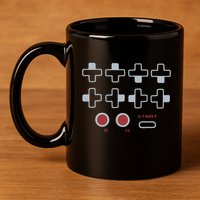 Cheat Code Contra Password Retro Game Gamer Gaming 11oz C Handle Ceramic Mug