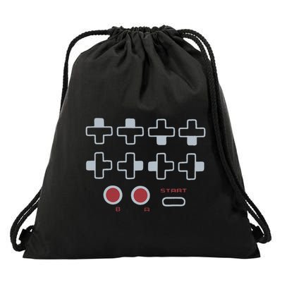 Cheat Code Contra Password Retro Game Gamer Gaming Drawstring Bag