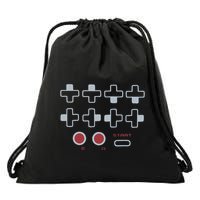 Cheat Code Contra Password Retro Game Gamer Gaming Drawstring Bag