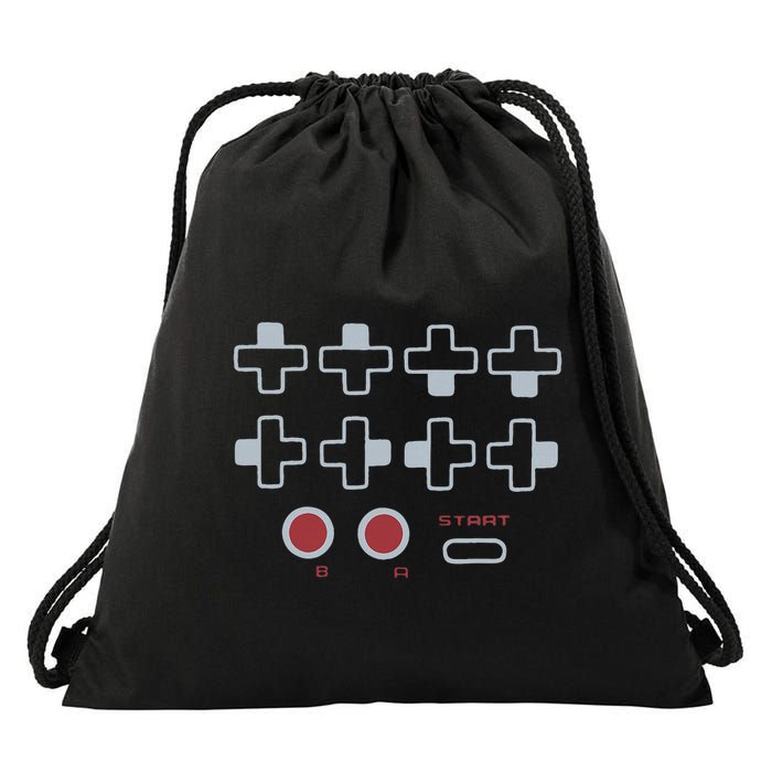 Cheat Code Contra Password Retro Game Gamer Gaming Drawstring Bag