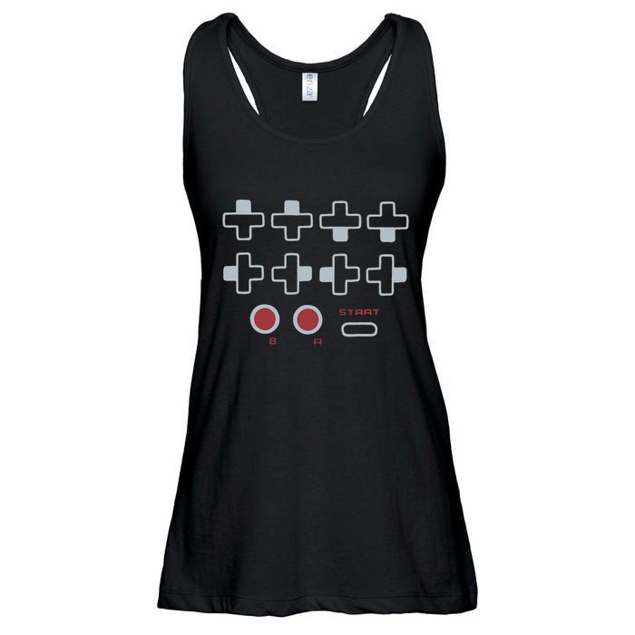 Cheat Code Contra Password Retro Game Gamer Gaming Ladies Essential Flowy Tank