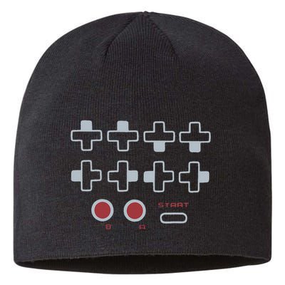 Cheat Code Contra Password Retro Game Gamer Gaming Sustainable Beanie