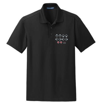 Cheat Code Contra Password Retro Game Gamer Gaming Dry Zone Grid Polo
