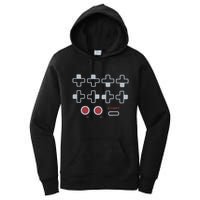 Cheat Code Contra Password Retro Game Gamer Gaming Women's Pullover Hoodie