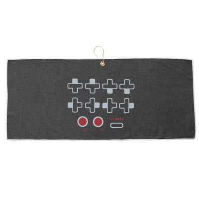 Cheat Code Contra Password Retro Game Gamer Gaming Large Microfiber Waffle Golf Towel