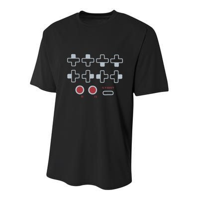 Cheat Code Contra Password Retro Game Gamer Gaming Youth Performance Sprint T-Shirt
