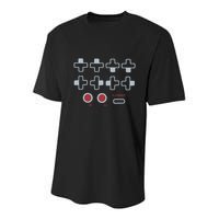 Cheat Code Contra Password Retro Game Gamer Gaming Youth Performance Sprint T-Shirt