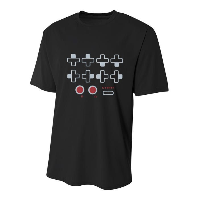 Cheat Code Contra Password Retro Game Gamer Gaming Youth Performance Sprint T-Shirt