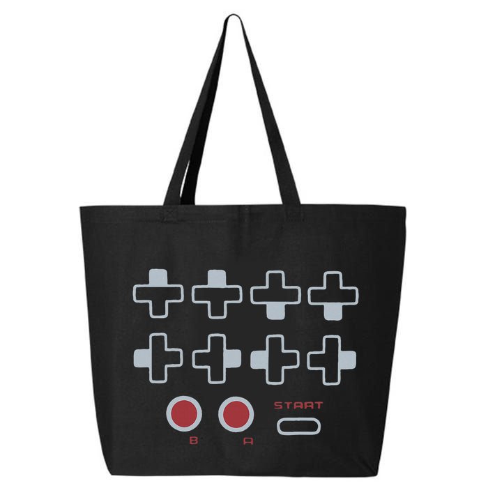 Cheat Code Contra Password Retro Game Gamer Gaming 25L Jumbo Tote