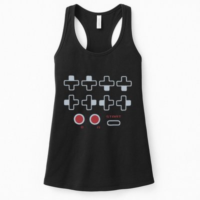 Cheat Code Contra Password Retro Game Gamer Gaming Womens Tank Top