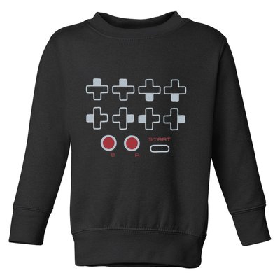 Cheat Code Contra Password Retro Game Gamer Gaming Toddler Sweatshirt