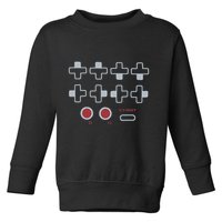 Cheat Code Contra Password Retro Game Gamer Gaming Toddler Sweatshirt