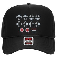 Cheat Code Contra Password Retro Game Gamer Gaming Trucker Hat