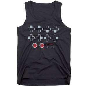 Cheat Code Contra Password Retro Game Gamer Gaming Tank Top