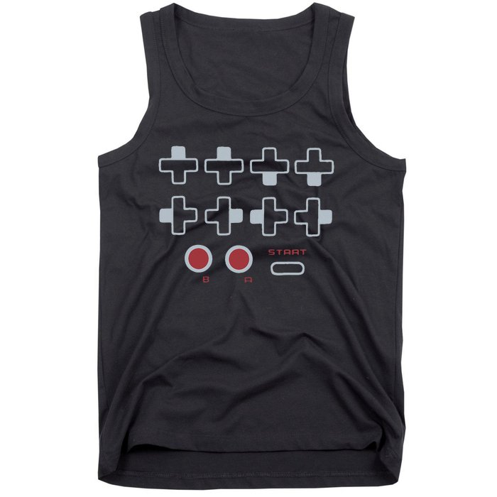 Cheat Code Contra Password Retro Game Gamer Gaming Tank Top