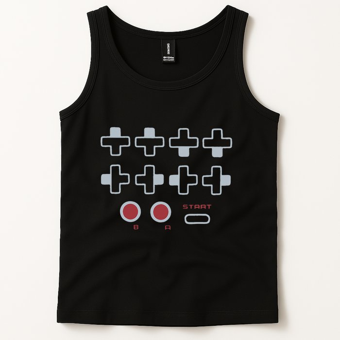 Cheat Code Contra Password Retro Game Gamer Gaming Tank Top