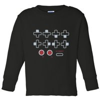 Cheat Code Contra Password Retro Game Gamer Gaming Toddler Long Sleeve Shirt