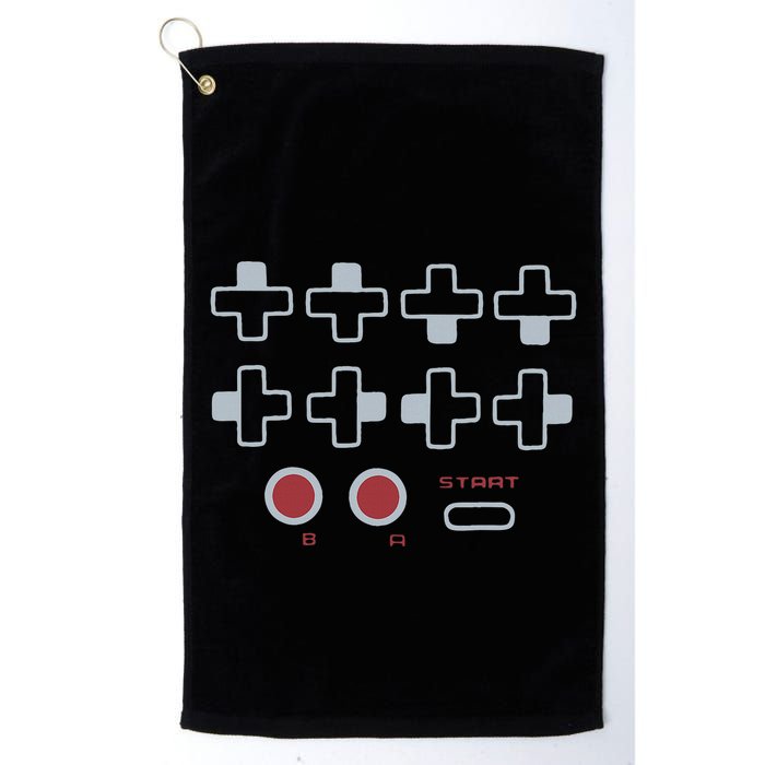 Cheat Code Contra Password Retro Game Gamer Gaming Golf Towel