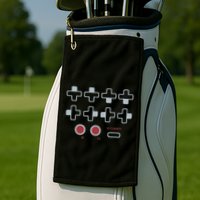 Cheat Code Contra Password Retro Game Gamer Gaming Golf Towel
