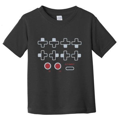 Cheat Code Contra Password Retro Game Gamer Gaming Toddler T-Shirt