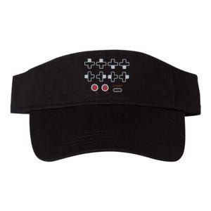 Cheat Code Contra Password Retro Game Gamer Gaming Valucap Bio-Washed Visor