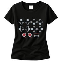 Cheat Code Contra Password Retro Game Gamer Gaming Womens T-Shirt