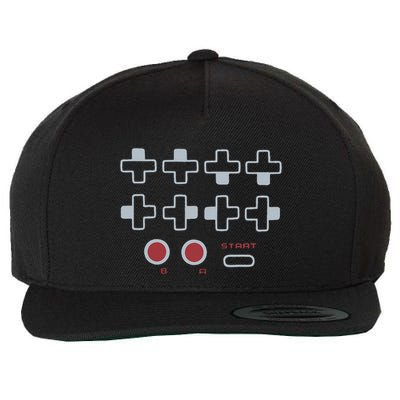 Cheat Code Contra Password Retro Game Gamer Gaming Wool Snapback Cap