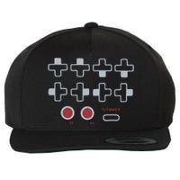 Cheat Code Contra Password Retro Game Gamer Gaming Wool Snapback Cap