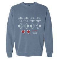 Cheat Code Contra Password Retro Game Gamer Gaming Garment-Dyed Sweatshirt