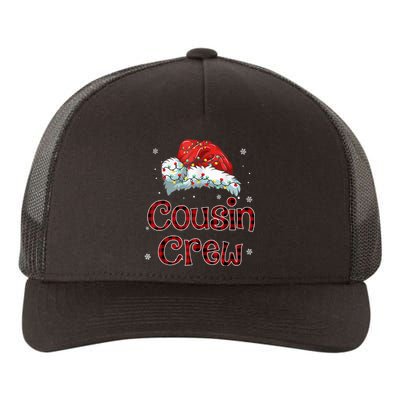 Christmas Cousin Crew Buffalo Red Plaid Pajamas Family Xmas Yupoong Adult 5-Panel Trucker Hat