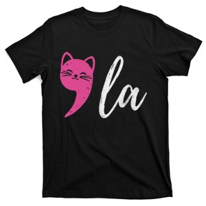 Cute Cat Comma La Kamala Harris For President 2024 Election T-Shirt